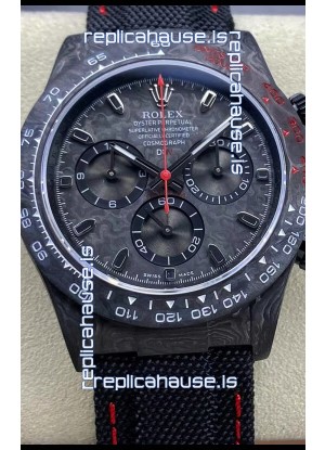 Rolex Daytona DiW All Black Carbon Edition Watch Forged Cabon Casing 1 1 Mirror Replica